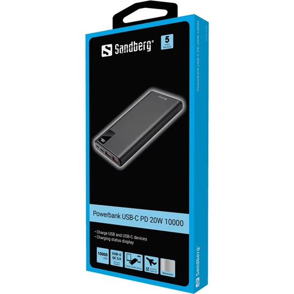 Powerbank 10.000mAh | USB-C PD20W | Sandberg 420-58 501415 - 2