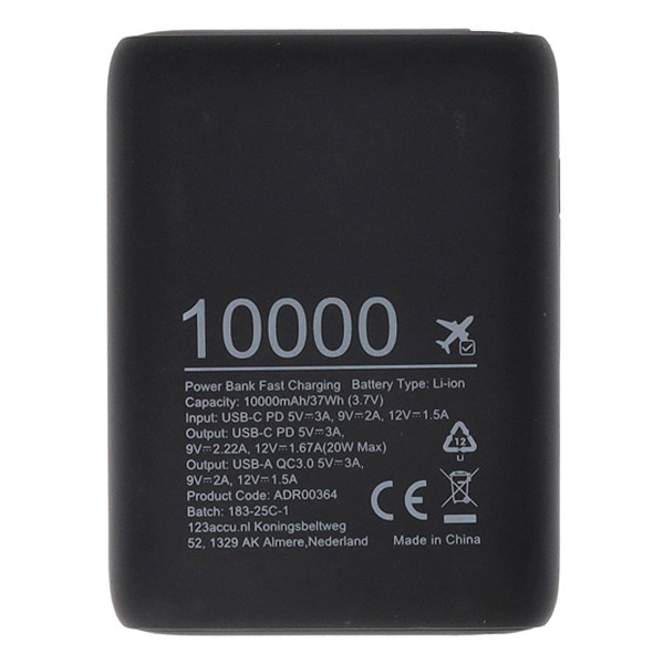 Powerbank 10.000mAh | snabbladdning | 123ink ADR00364 - 8