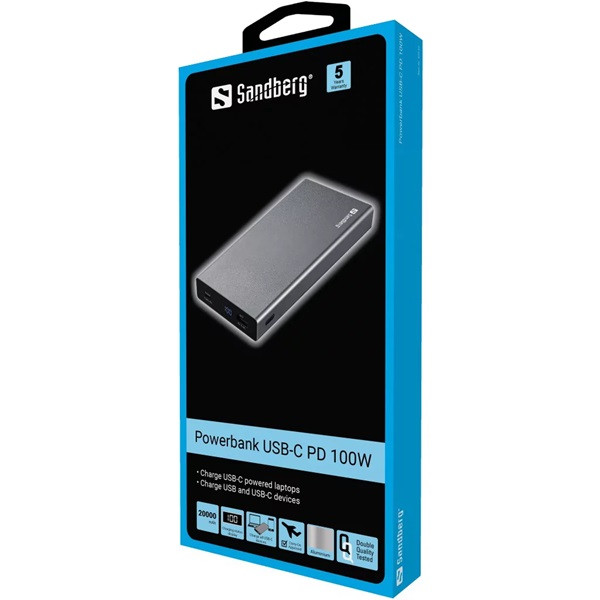 Powerbank 20.000 mAh | USB-C PD 100W | Sandberg 420-52 238681 - 2