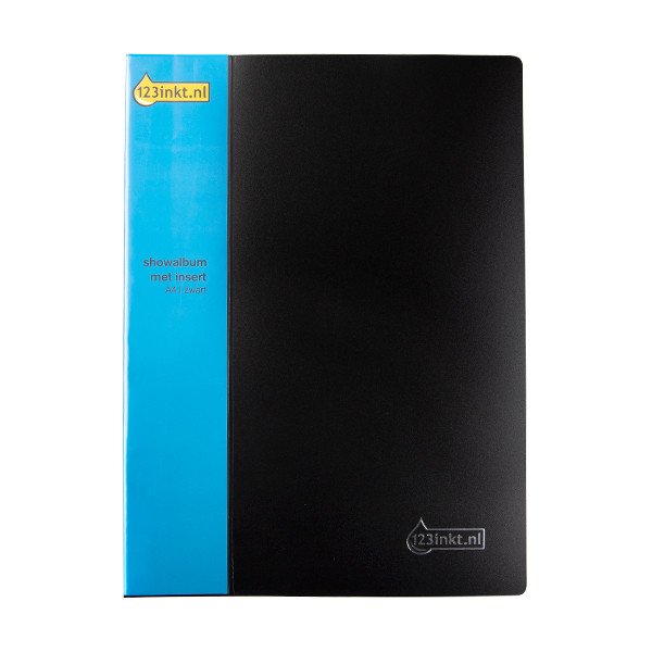 Presentationsmapp​​​​​​​ A4 | 123ink | svart | 50 fickor⭐ 301594 - 1