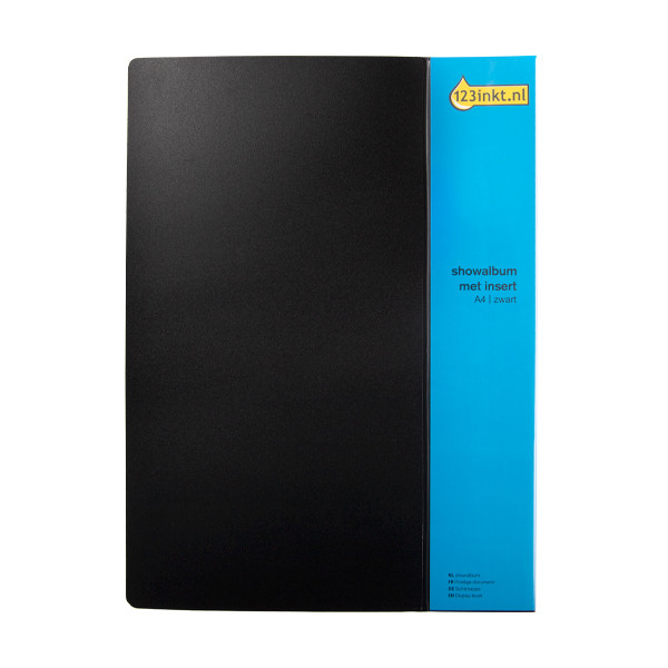 Presentationsmapp​​​​​​​ A4 | 123ink | svart | 50 fickor⭐ 301594 - 2