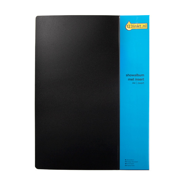 Presentationsmapp​​​​​​​ A4 10 fickor | 123ink svart 301590 - 2