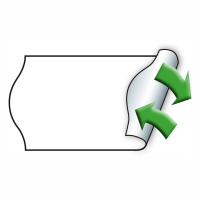 Prisetiketter avtagbara | 26x16mm | Meto | vit | 12.000st SE000235