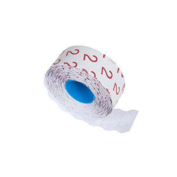 Prisetiketter permanent | 26x16mm | vit | 7.200st SE000295 - 2