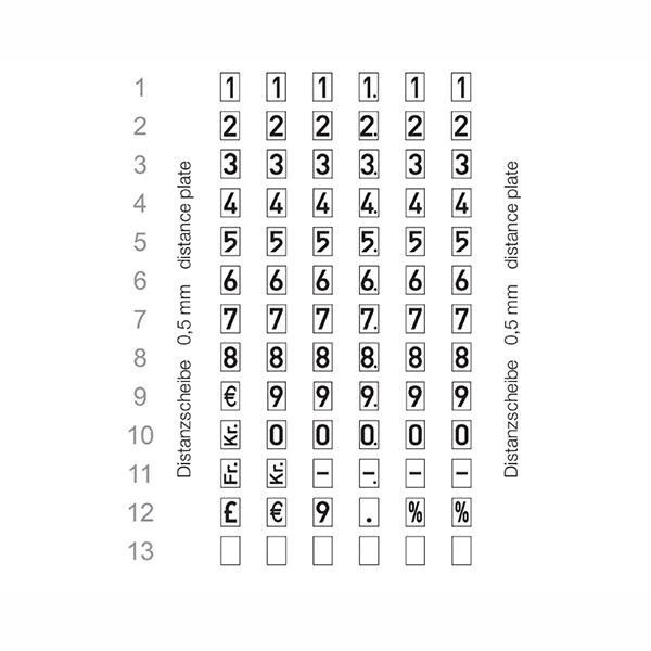 Prismärkare 26x12mm | 6 tecken | Meto Classic 626S SE000195 - 3