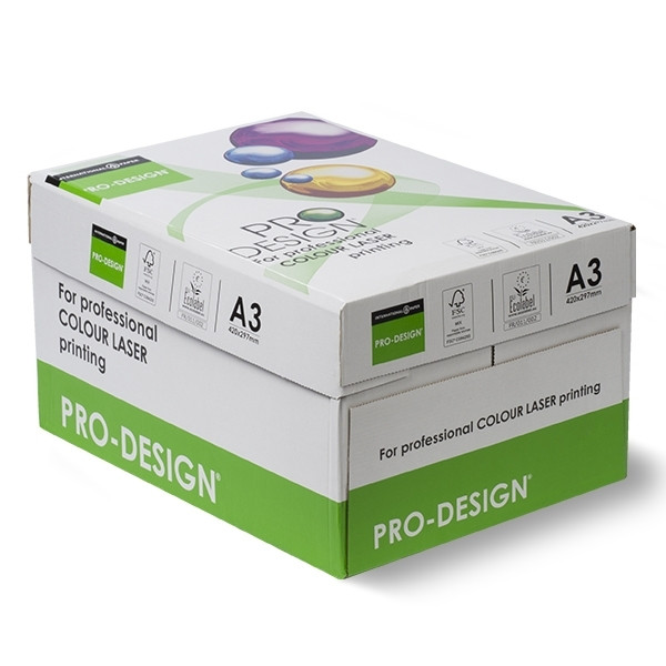 Pro-Design Kopieringspapper A3 | 100g ohålat | Pro-Design | 4x500 ark  069063 - 1