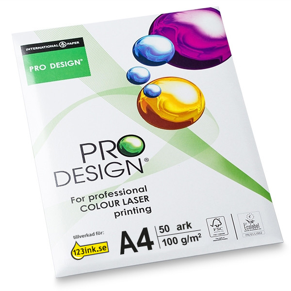 Pro-Design Kopieringspapper A4 | 100g ohålat | Pro-Design | 1x50 ark  069001 - 1