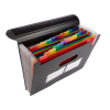 Projektmapp 24 fack | 123ink svart 301306 - 1