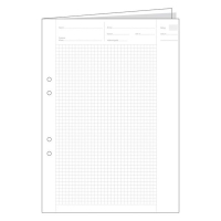 Provskrivningsblad A3 rutat | hålat | 5x5mm | 250 ark SE000425