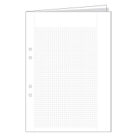 Provskrivningsblad A3 rutat | hålat | 5x5mm | 250 ark SE000435