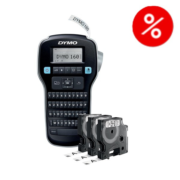 Q-Connect **Dymo LabelManager 160 (QWERTY) + 3 tejp $$  500461 - 1