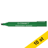 **Q-Connect Märkpenna Chisel Tip Grön | 10st 500517 - 1