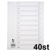Pärmregister A4 | 1-10 | Q-Connect 40st 500452 - 1