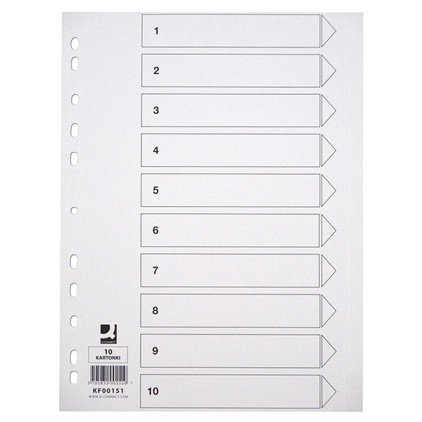 Pärmregister A4 | 1-10 | Q-Connect 238064 - 1