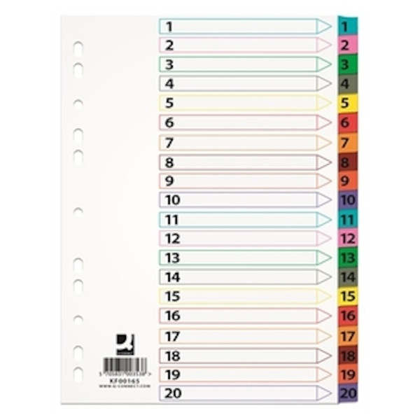 Pärmregister A4 | 1-20 | Q-Connect 238079 - 1