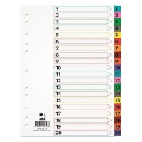Pärmregister A4 | 1-20 | Q-Connect 238079