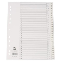 Pärmregister A4 | 1-31 | Q-Connect | polypropen 238091