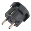 Schuko kontakt 16A jordad | vinklad PVC | svart K180102033 Schuko kontakt 16A jordad | vinklad PVC | svart K180102033 - 2