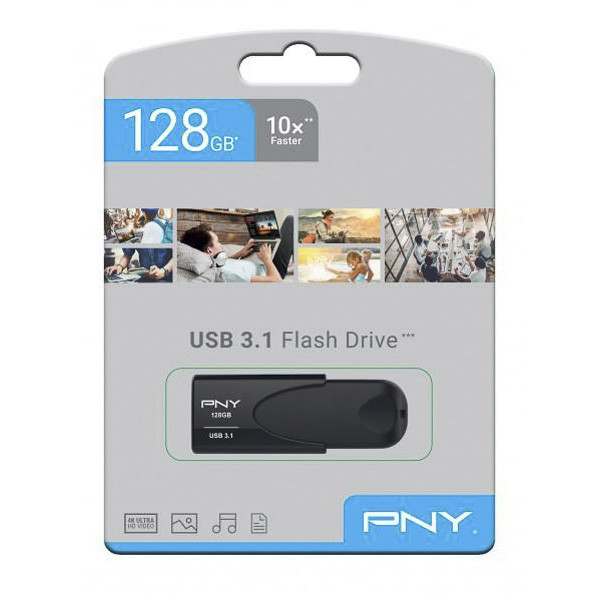 Quinz USB-minne 3.1 | 128GB | PNY Attache 4 FD128ATT431KK-EF 238876 - 1