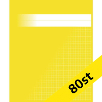 Räknehäfte 17x21cm rutat | 5x5mm | gul | 80st