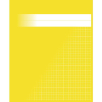 Räknehäfte 17x21cm rutat | 5x5mm | gul SE000840