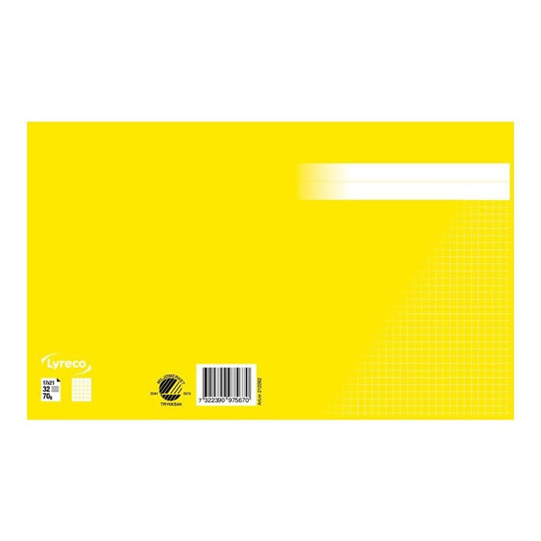 Räknehäfte 17x21cm rutat | 5x5mm | gul SE000840 - 2