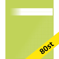 Räknehäfte 17x21cm rutat | 5x5mm | ljusgrön | 80st