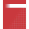 Räknehäfte 17x21cm rutat | 5x5mm | röd SE000825 - 1