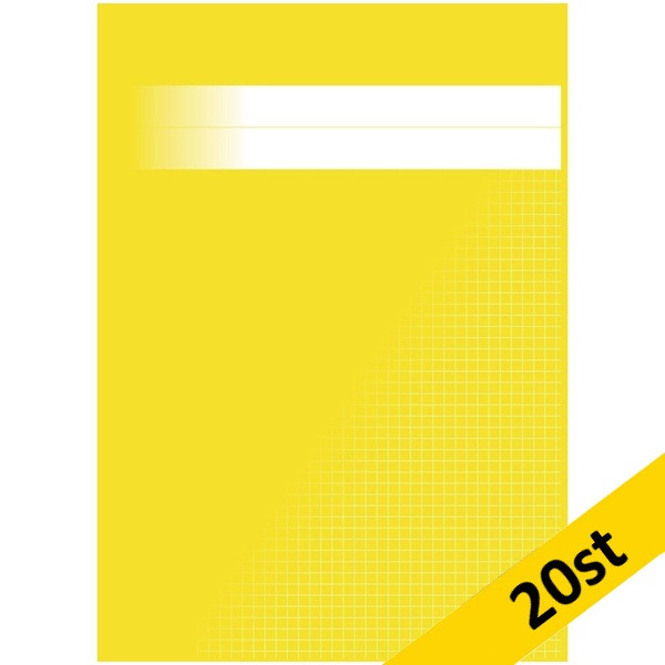 Räknehäfte A4 rutat | 5x5mm | gul | 20st SE000867 - 1