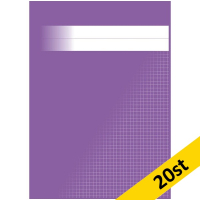 Räknehäfte A4 rutat | 5x5mm | lila | 20st SE000862