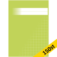Räknehäfte A5 rutat | 10x10mm | ljusgrön | 150st