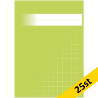 Räknehäfte A5 rutat | 10x10mm | ljusgrön | 25st SE000892
