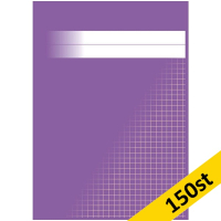 Räknehäfte A5 rutat | 5x5mm | lila | 150st