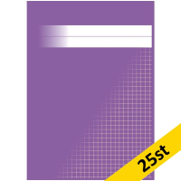 Räknehäfte A5 rutat | 5x5mm | lila | 25st SE000882
