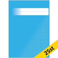 Räknehäfte A5 rutat | 5x5mm | ljusblå | 25st SE000877