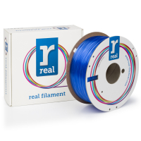 REAL 3D Filament PETG genomskinlig blå 1.75mm 1kg (varumärket REAL)  DFE02001