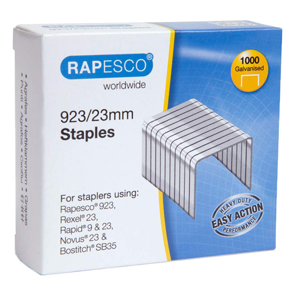 Rapesco Häftklammer 23/23 | Rapesco galvaniserade | 1.000st 1242 226821 - 1