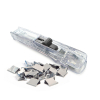 Rapesco Pappersklämma + dispenser | Rapesco Supaclip 40 | rostfritt stål | 25st RC4025SS 202084 - 2
