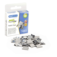 Rapesco Pappersklämma | Rapesco Supaclip 40 | rostfritt stål | 50st RC4050SS 202088