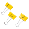 Pappersklämma 19mm | Rapesco Emoji | gula | 20st 226806 - 1