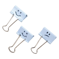 Rapesco Pappersklämma 32mm | Rapesco Emoji | ljusblå | 20st 1353 226808