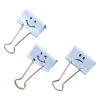 Pappersklämma 32mm | Rapesco Emoji | ljusblå | 20st 226808 - 1