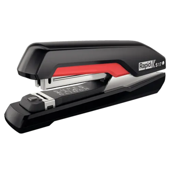 [DP] Häftapparat 30 ark | Rapid S17 | metall/plast | svart/röd SE001247 - 1