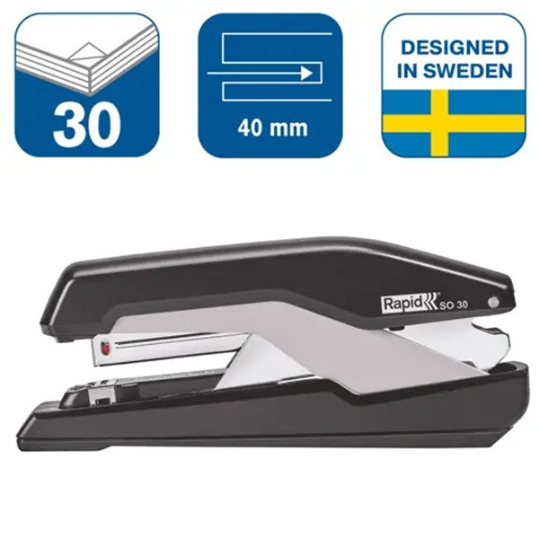 [DP] Häftapparat 30 ark | Rapid SO30 Omnipress | metall/plast | svart SE001245 - 2