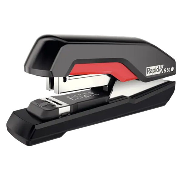 [DP] Häftapparat 50 ark | Rapid S50 | metall/plast | svart/röd SE001248 - 1