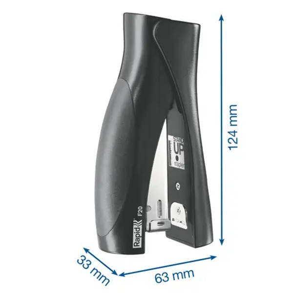 Häftapparat 20 ark | Rapid Ultimate NXT | metall/plast | svart SE001249 - 4