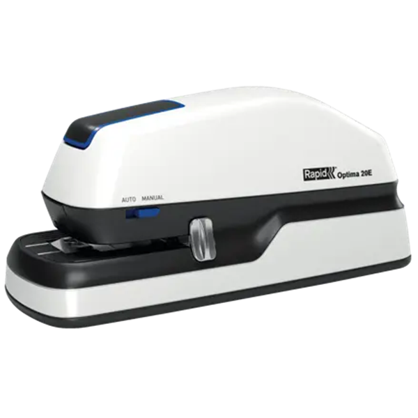 Häftapparat 20 ark elektrisk | Rapid Optima 20E | vit SE001259 - 1