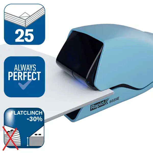 Häftapparat 25 ark elektrisk | Rapid 5025E | blå SE001257 - 2