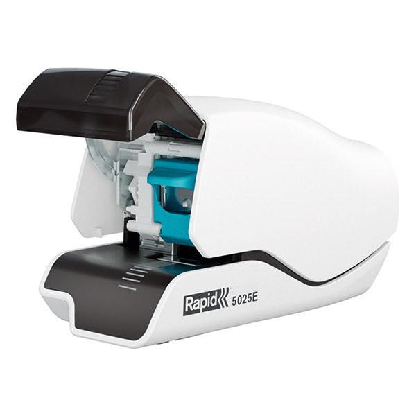 Rapid Häftapparat 25 ark elektrisk | Rapid 5025e Supreme | plast | vit/svart 25095200 202039 - 4