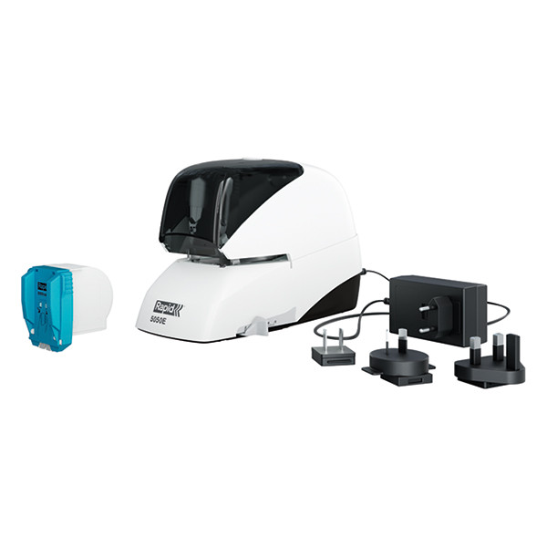 Rapid Häftapparat 50 ark elektrisk | Rapid 5050e Supreme | plast | vit/svart 20993212 202047 - 6